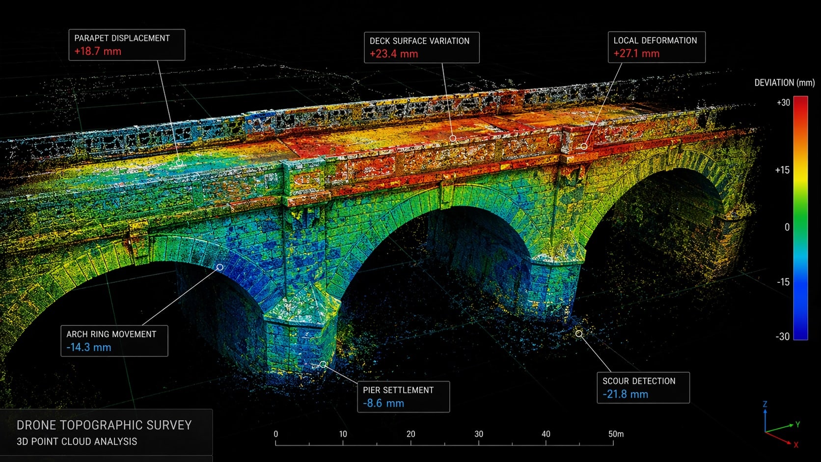 Bridge 3D Point Cloud Analysis
